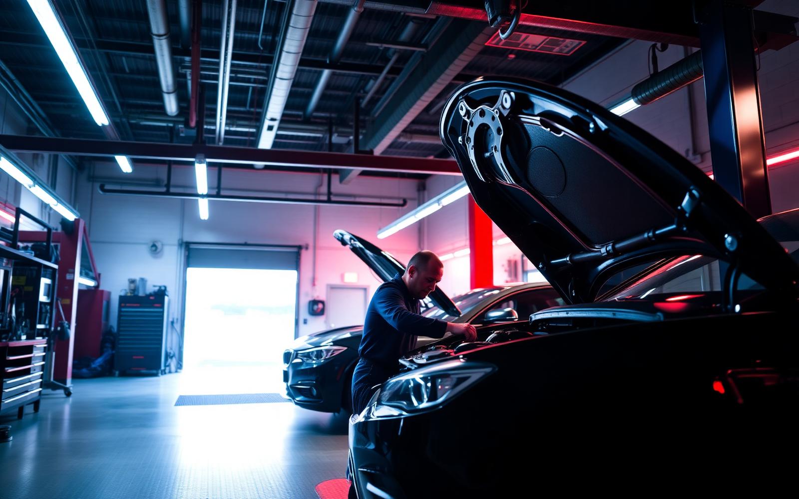 Kwatja Motors workshop interior